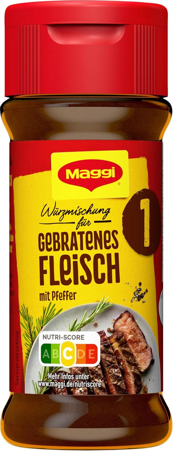 Detalle de MAGGI Würzmischung 1 für gebratenes Fleisch – 8er Pack (8 x 78 g) im Streuer