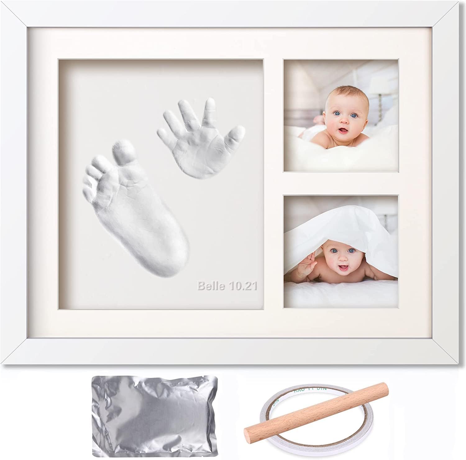 Detalle de Baby Handprint Kit with Footprint Frame