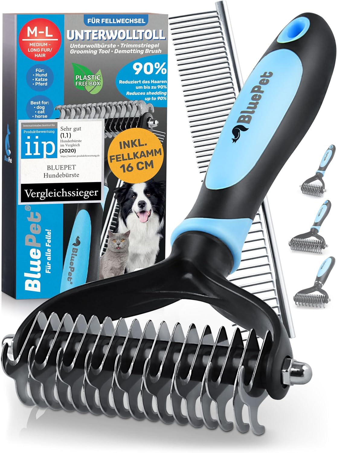Detalle de BluePet Unterwollbürste langhaar