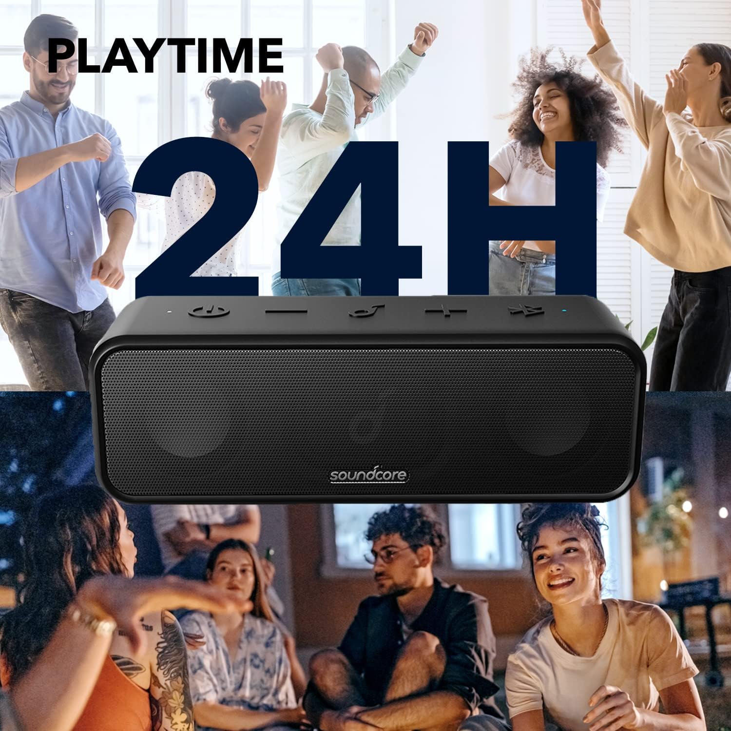 Detalle de Soundcore 3 A3117 – przenośny głośnik Bluetooth stereo 16 W, IPX7