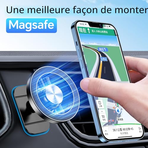 Thumbnail 4 de Coolpow Support Téléphone Voiture Magnétique MagSafe