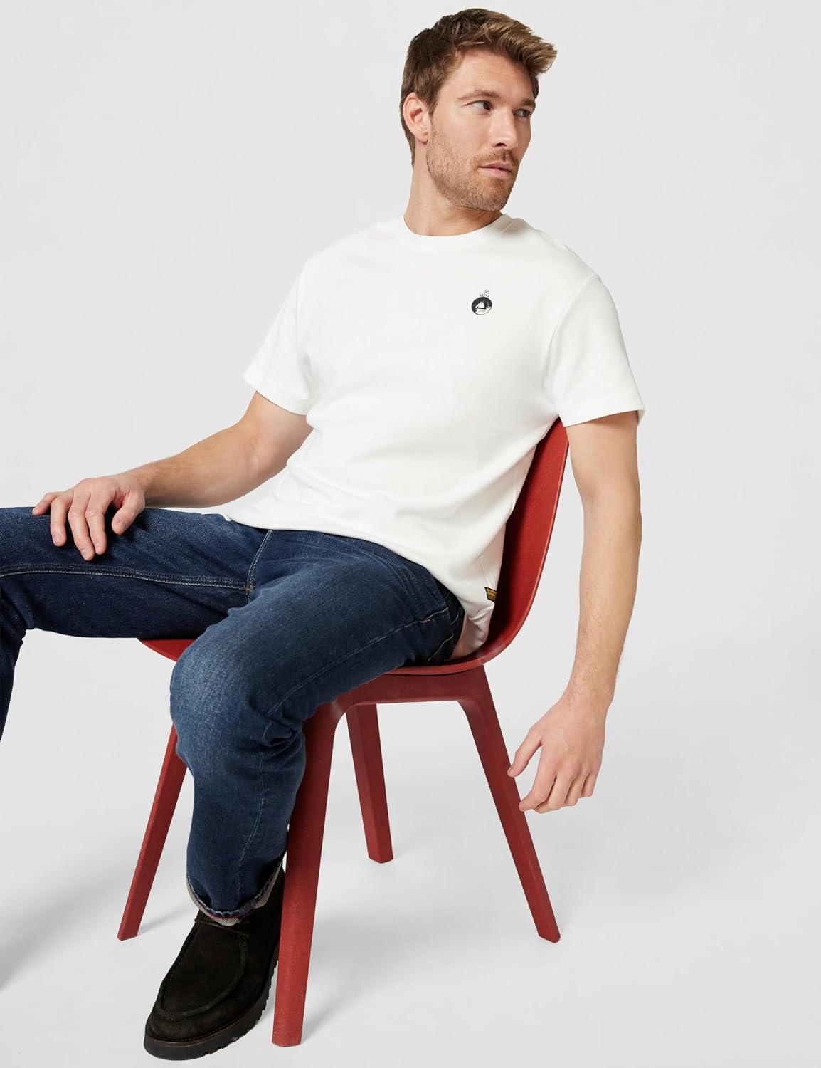 Detalle 2 de G-Star Trims Back Gr R T T-Shirt Uomo – Pacco da 1