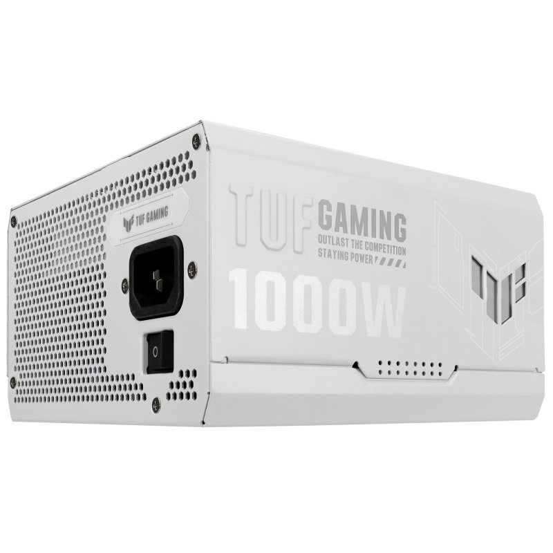 Detalle 2 de ASUS TUF Gaming 1000 Gold White Edition – Fuente de alimentación modular 1000W 80 Plus Gold