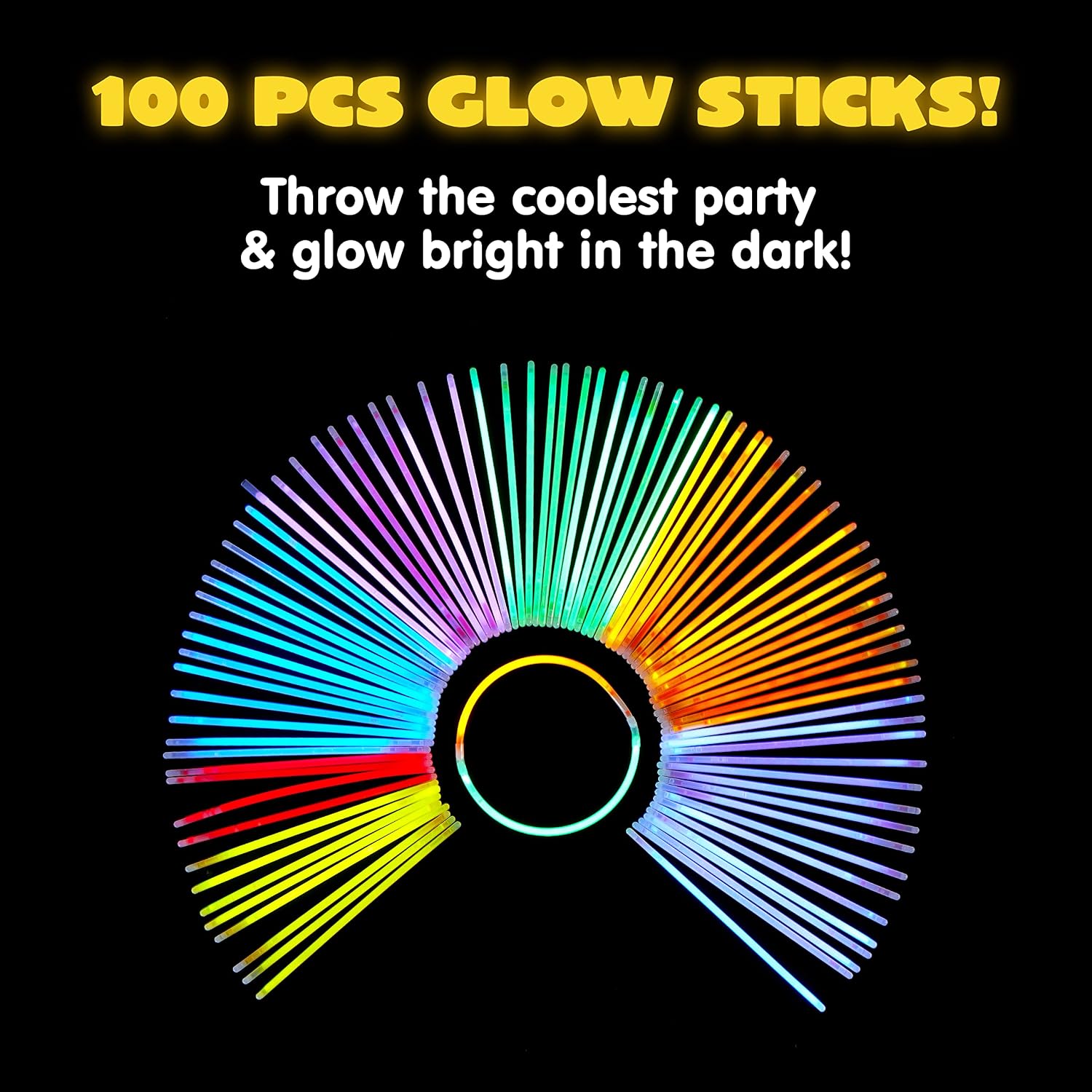 Thumbnail 5 de JOYIN Glow Sticks 8" Pack 🎉