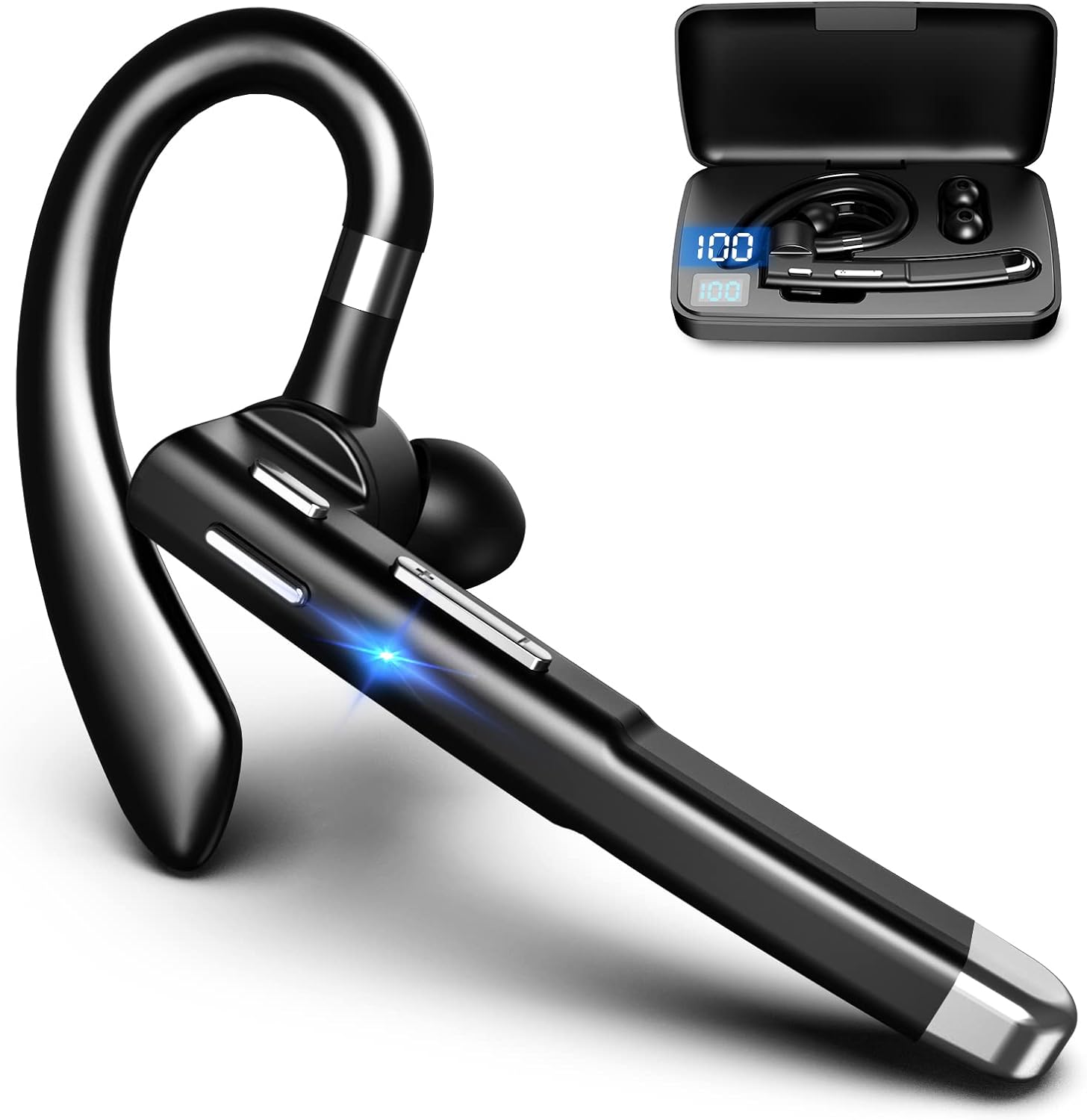 Hsility 500Hrs Bluetooth Headset with Rotatable Mic