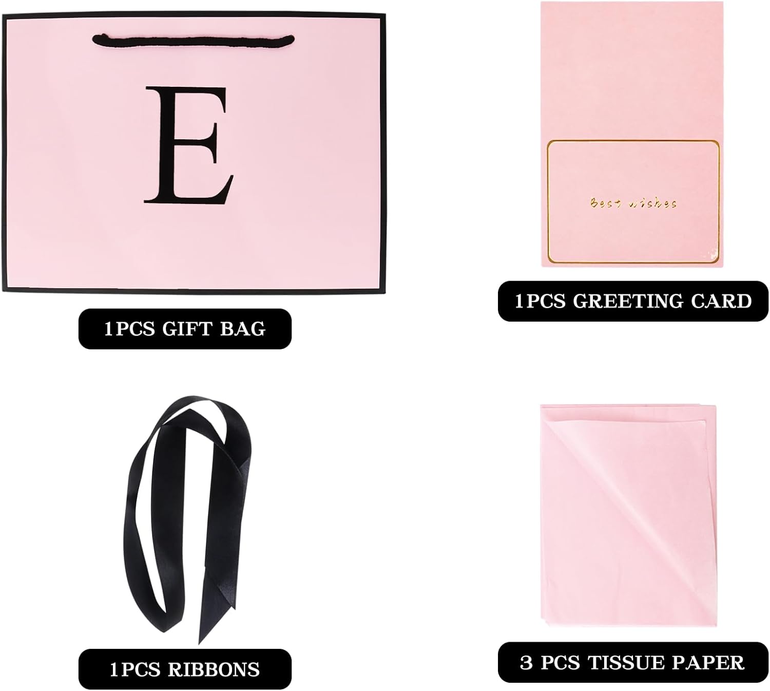 Thumbnail 2 de Pink Gift Bags with Tissue Paper