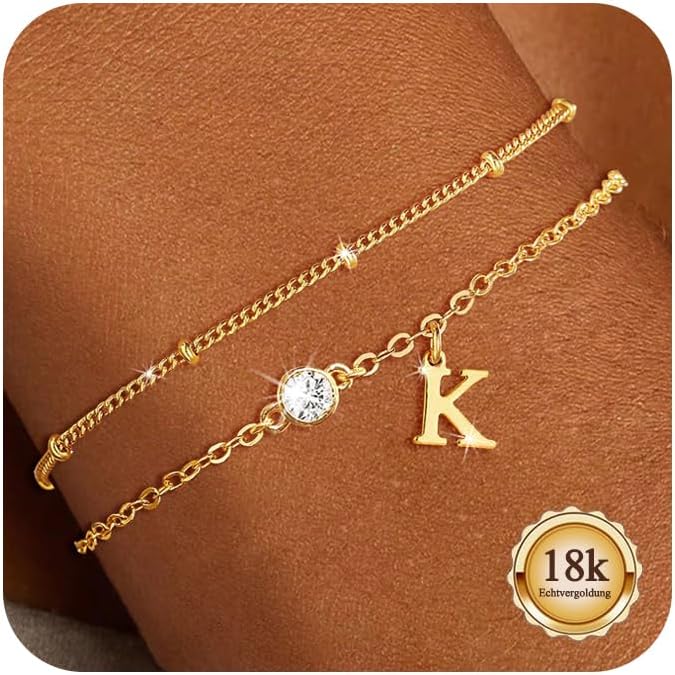 Detalle de Maynor Armband mit Initialen A-Z 18K