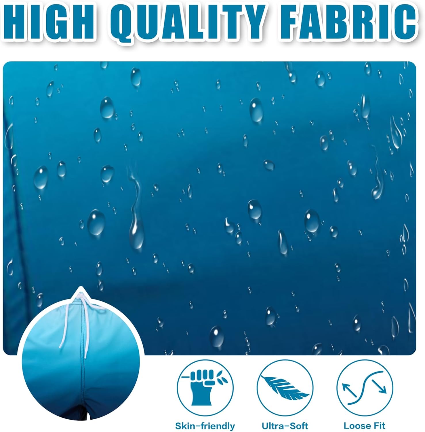 Thumbnail 5 de Vorvowry Badeshorts Herren Wasserdicht, 92% Polyester