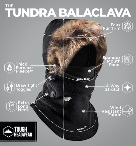 Detalle de Masque de ski cagoule polaire pour homme et femme ⚙