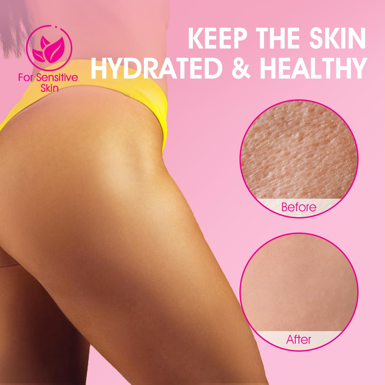 Detalle de Bikini Area Exfoliator with 10% AHA+BHA & Turmeric – Gentle, Glow-Boosting Scrub for Delicate Areas