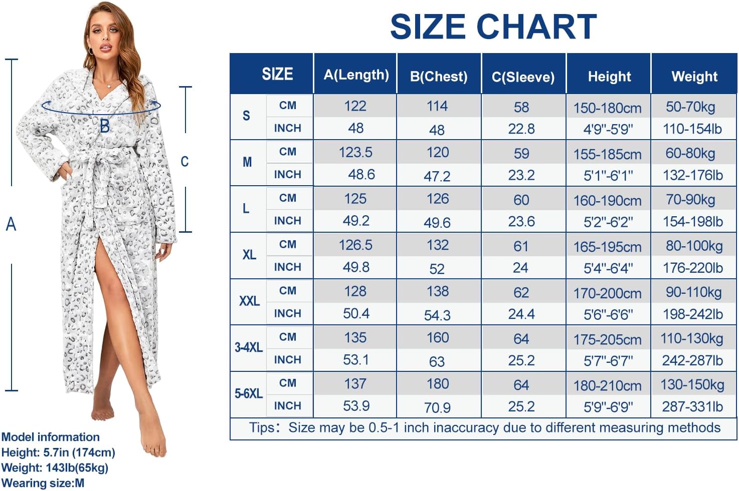 Thumbnail 5 de RONGTAI Peignoir long en polaire pour femme — chaleur douillette et coupe généreuse