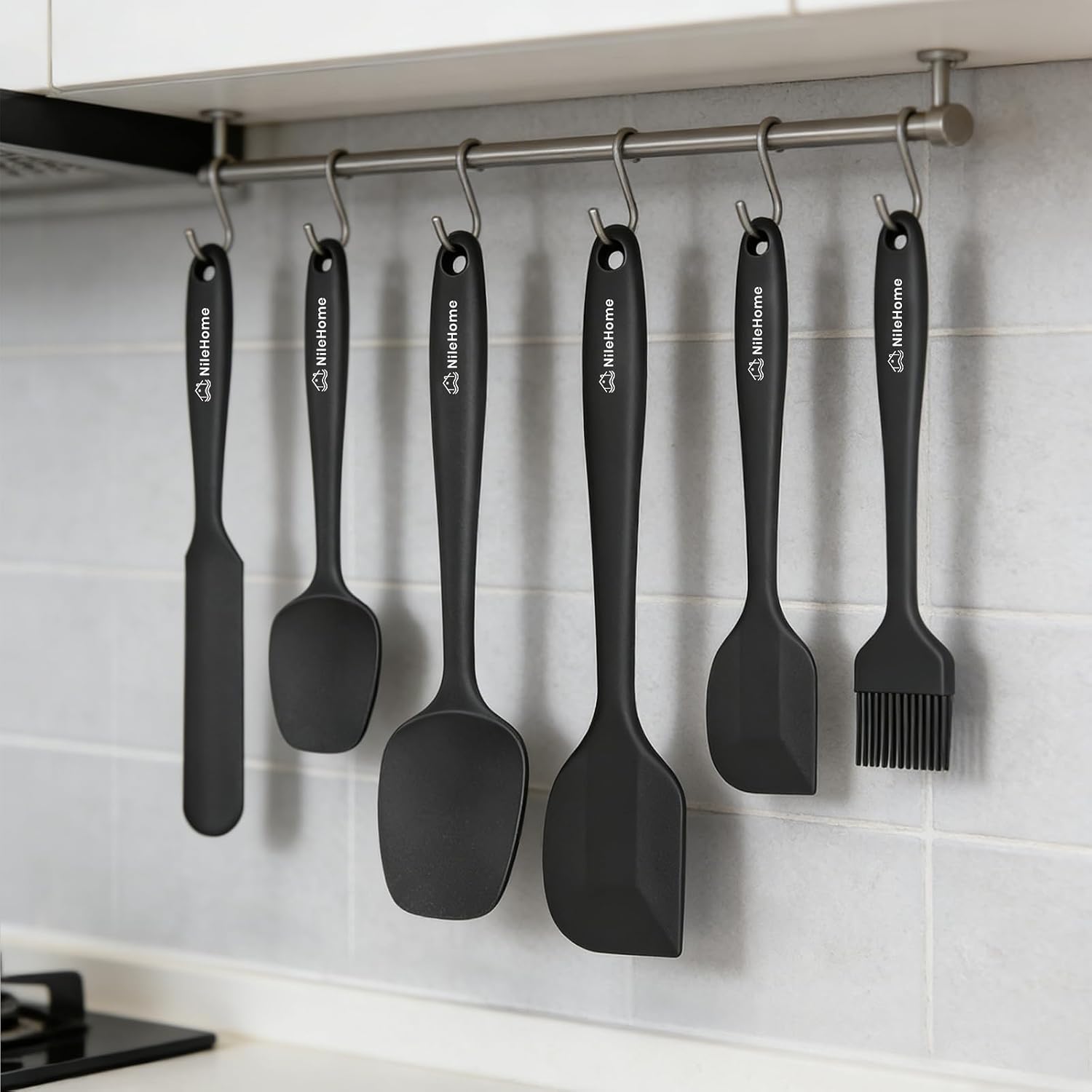 Detalle 1 de NileHome Silicone Spatula Set 6 pieces
