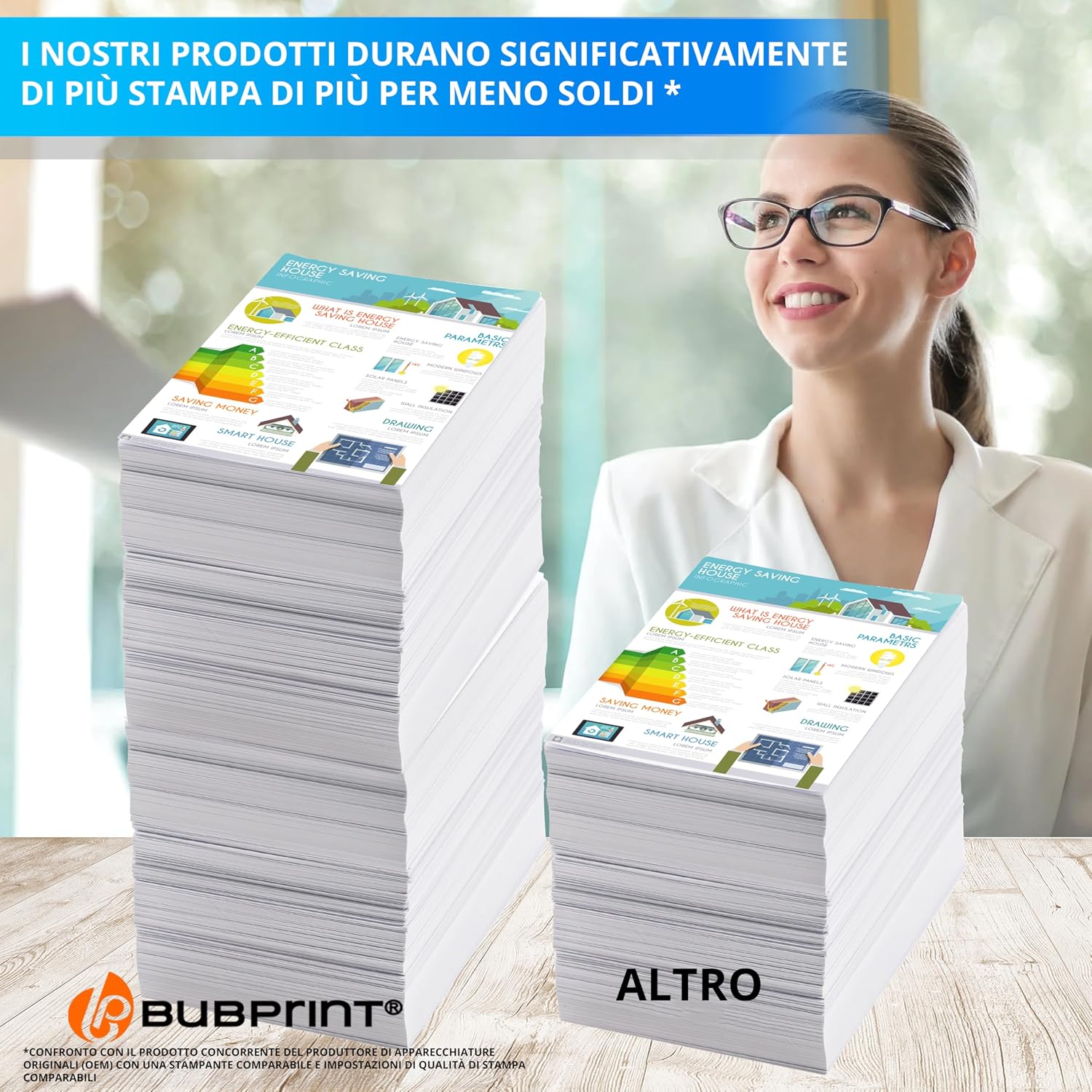 Detalle 2 de Bubprint TN2420 TN-2410 Toner Compatibile Nero – 2-Pack per Brother (Compatibilità ampia, risparmio)