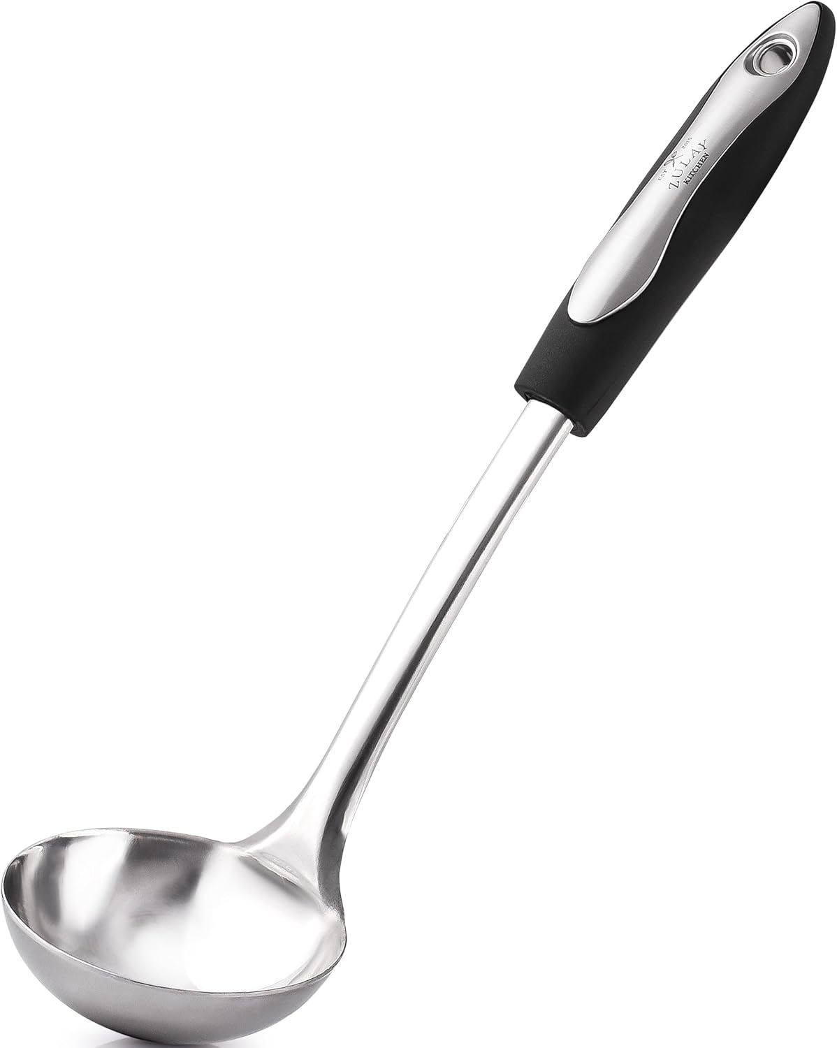 Detalle de Zulay Kitchen Soup Ladle, Stainless Steel