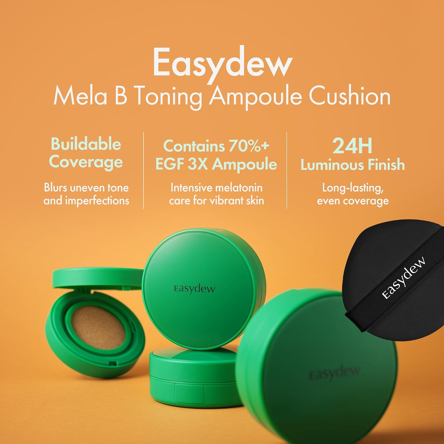 Detalle de Easydew Mela B cushion foundation 0.45 oz