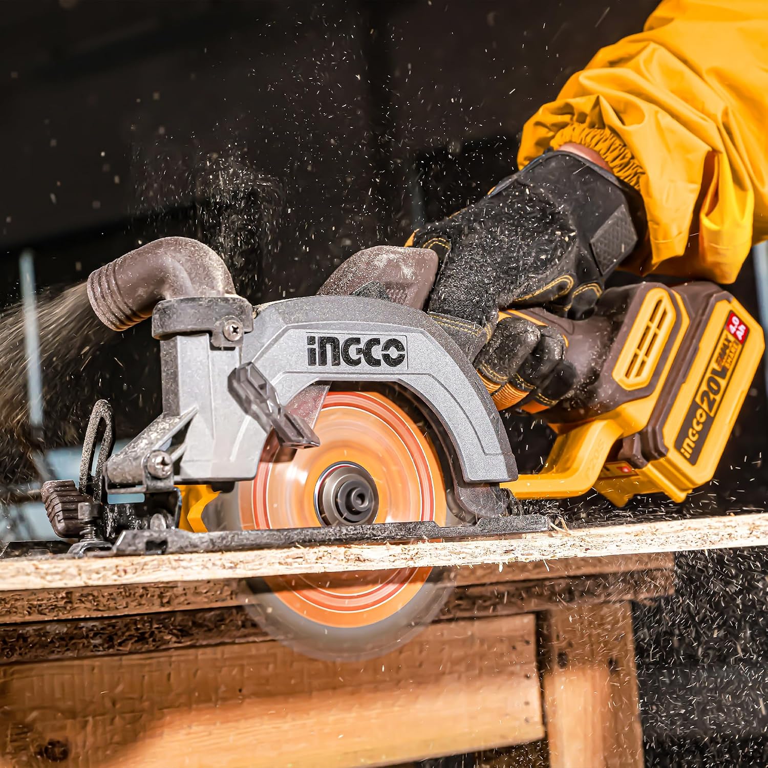 Detalle 2 de INGCO CSLI14021 20V Cordless Circular Saw 140mm