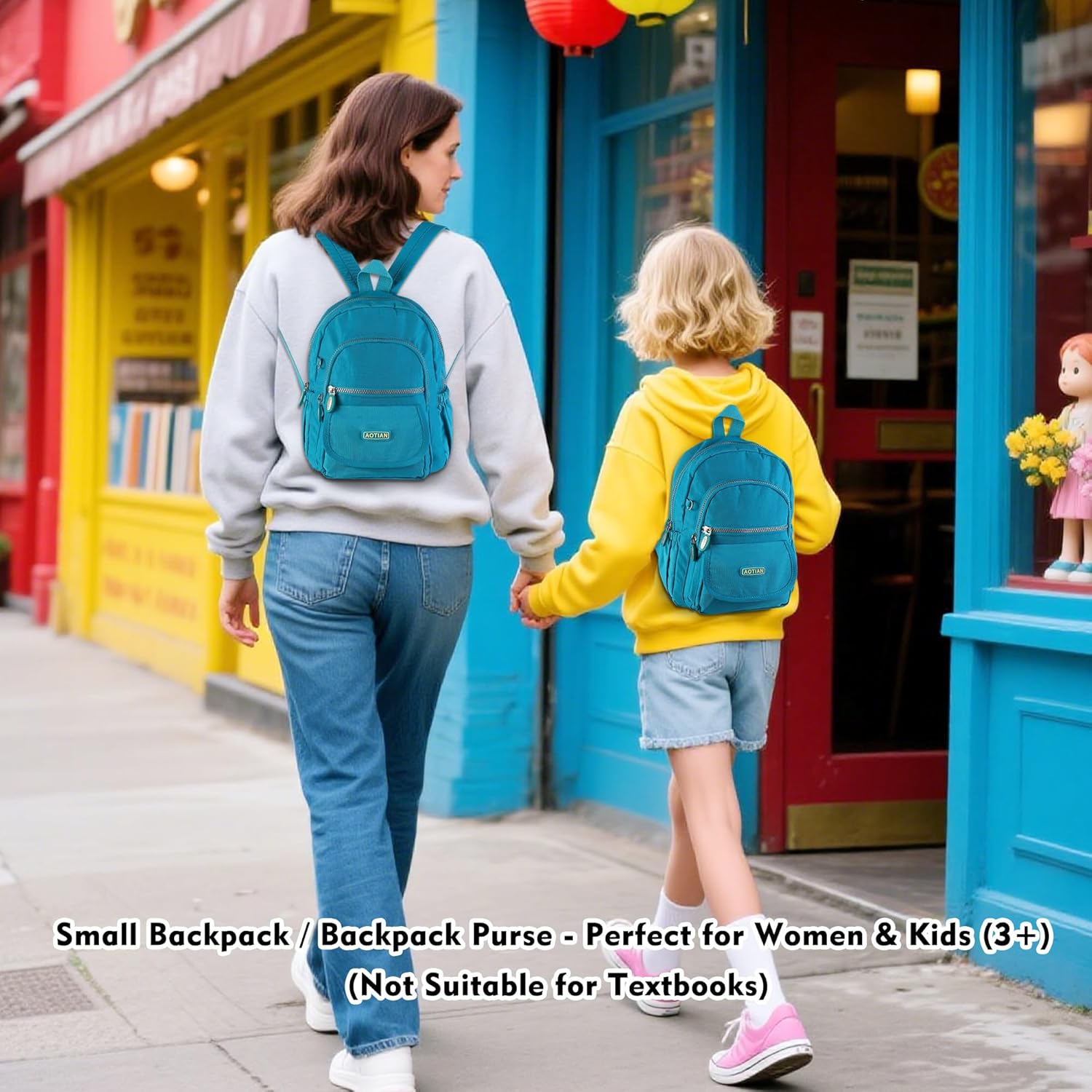 Detalle 2 de AOTIAN Mini Rucksack: Leichtgewichtiger Daypack 7 Liter für Mädchen und Damen