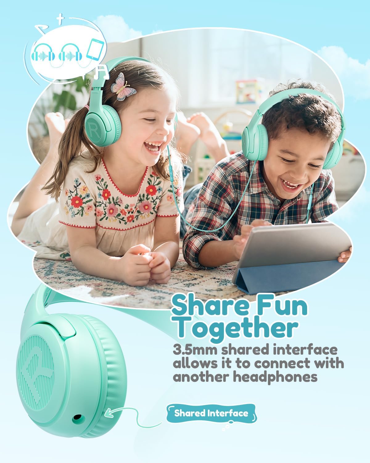 Thumbnail 3 de awatrue Kopfhörer Kinder 85 dB