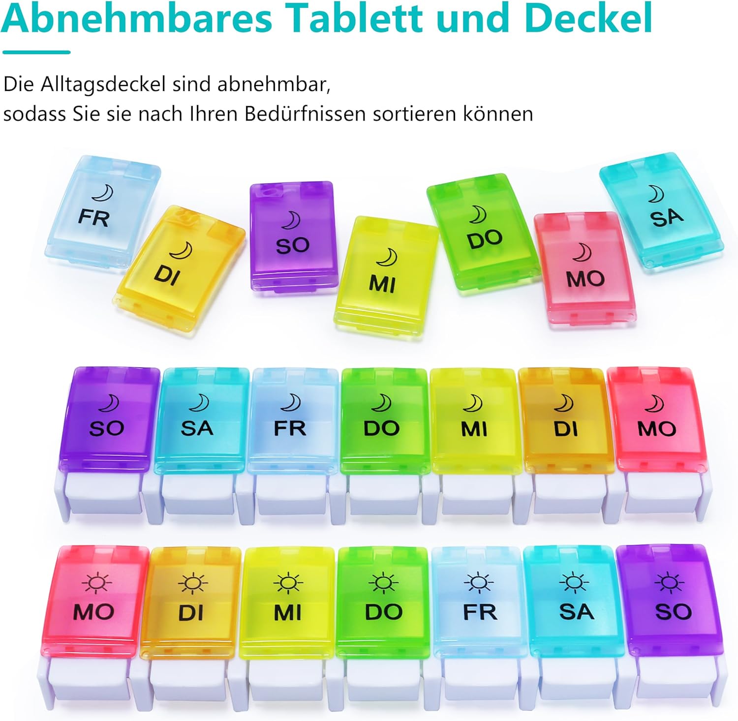 Thumbnail 4 de MOLN HYMY Medikamentenbox 7 Tage 14 Fächer