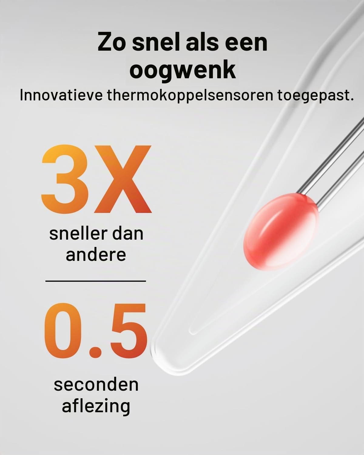 Detalle 2 de ThermoMaven F1 Turbo HT04 digitale vleesthermometer, IP67 en meting in 0,5 s