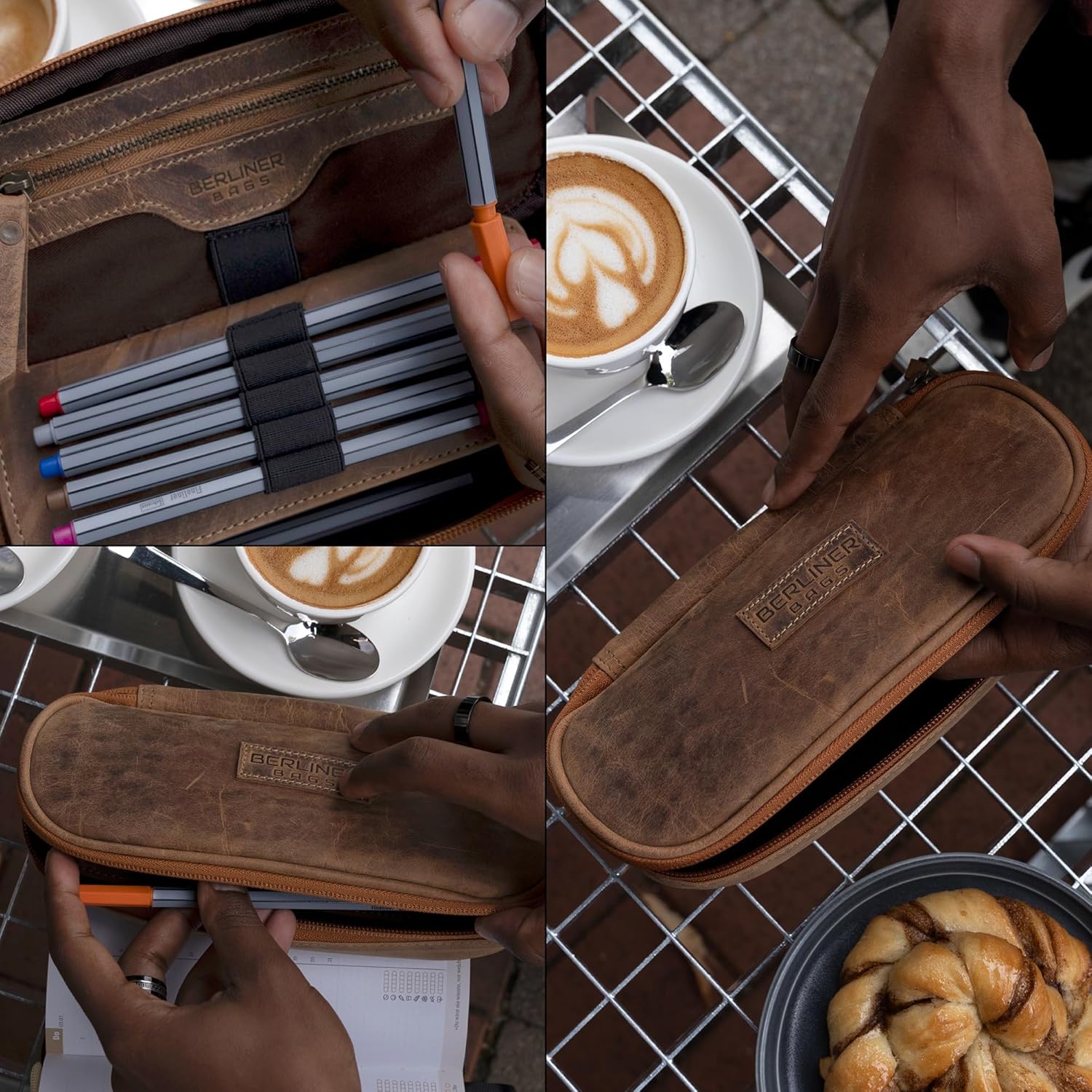 Thumbnail 5 de Berliner Bags Felix trousse cuir 23 cm 👜