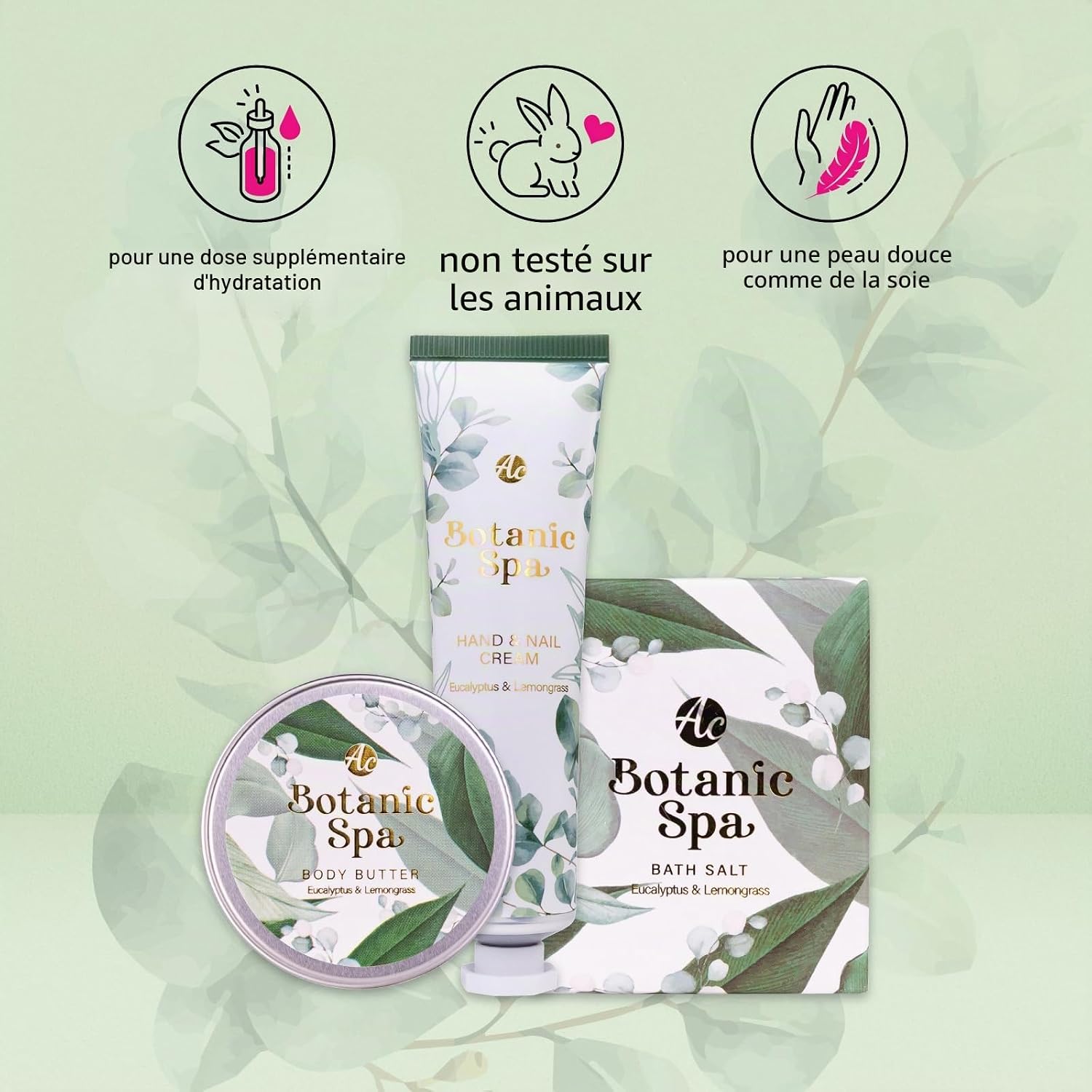 Thumbnail 2 de Accentra Coffret BOTANIC SPA pour femme – kit de soin 3 pièces dans une élégante boîte cadeau en bois