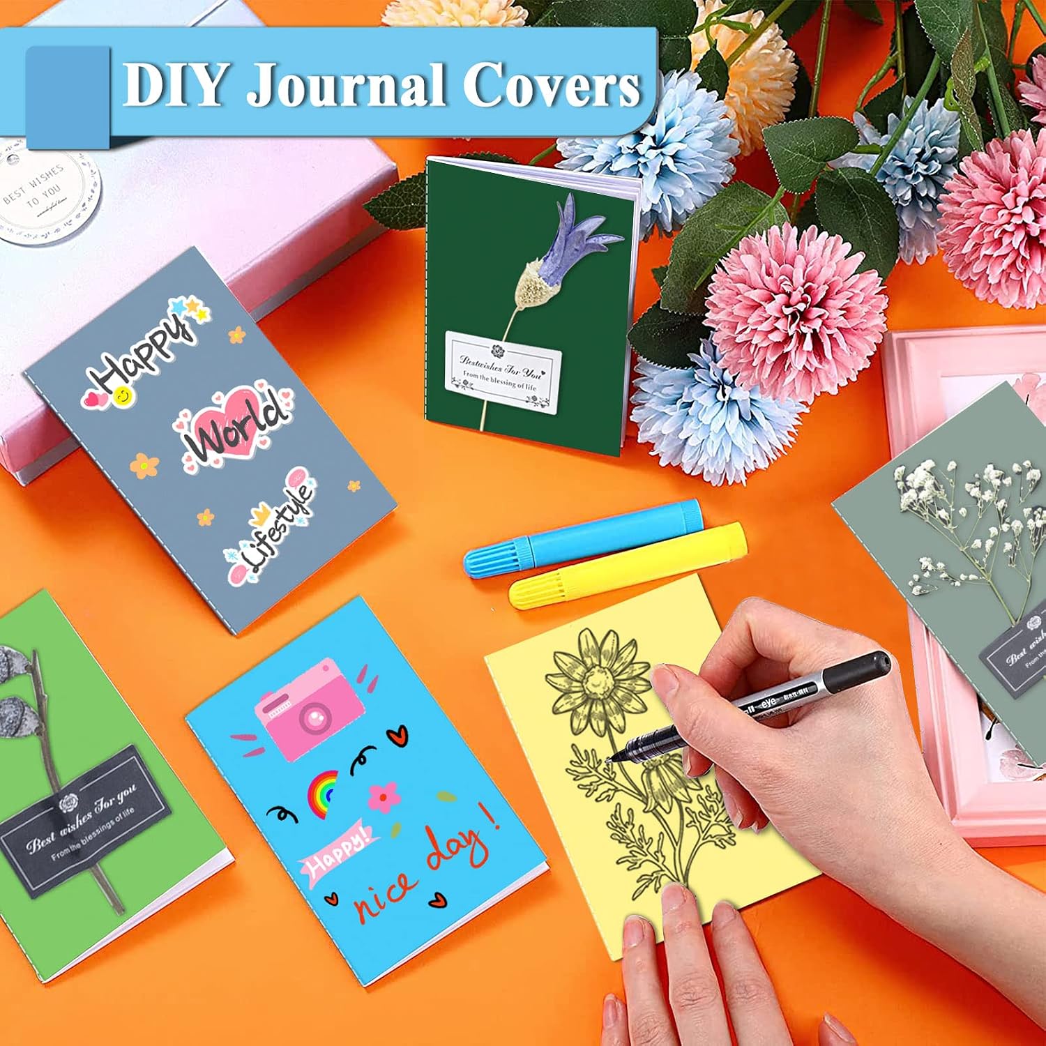 Detalle 2 de DWIYITTN pocket notebooks 24 pack, 8.5x12.5cm