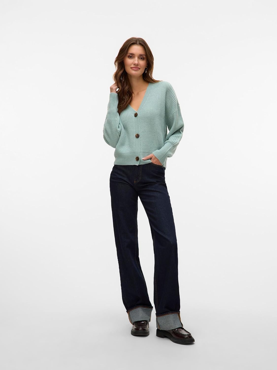 Thumbnail 3 de VERO MODA VMLEA Strickjacke – Damenstrick mit V-Ausschnitt
