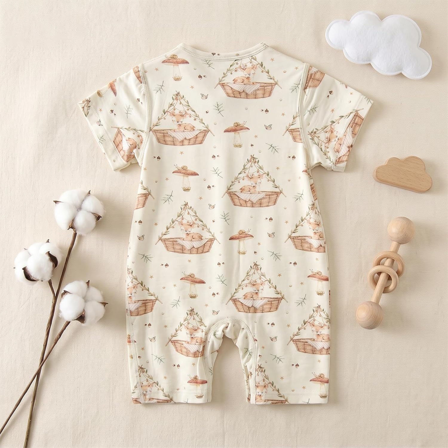 Thumbnail 6 de aqpa Baby Romper in Modal Blend