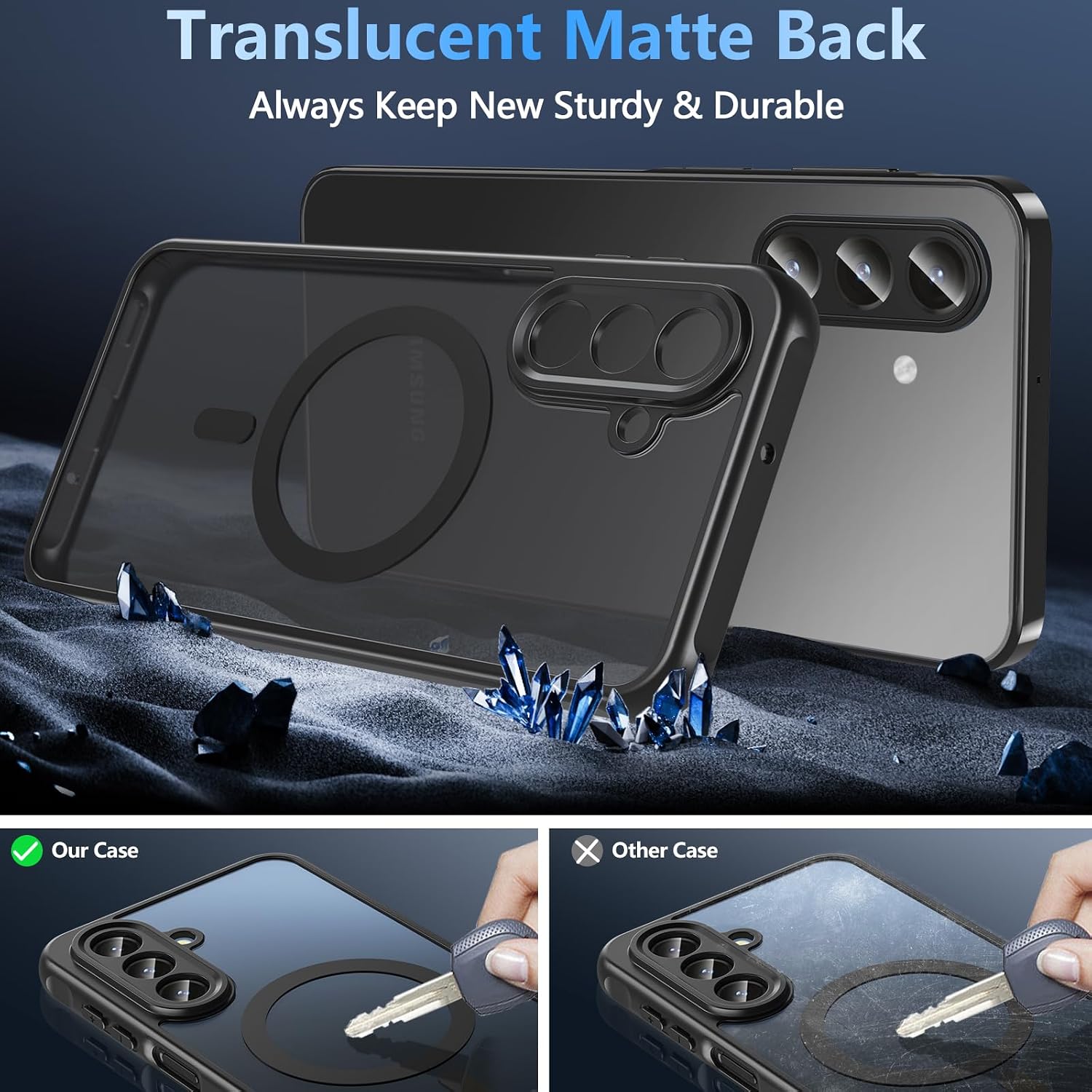 Thumbnail 5 de Hensinple Samsung Galaxy A17 Magnetic Case with Screen Protector