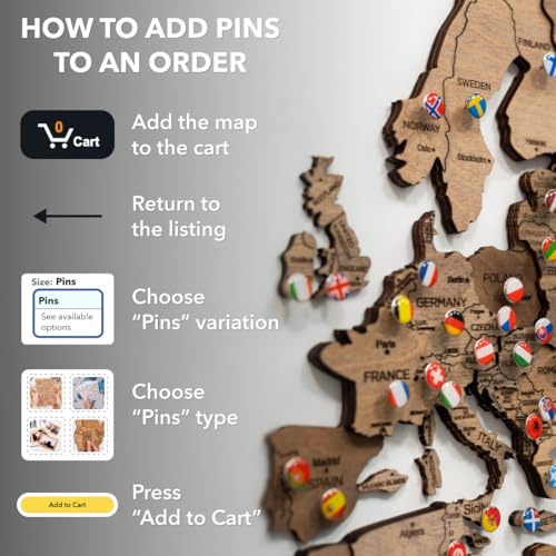 Thumbnail 4 de Enjoy The Wood Mapa Mundial 3D M oak 📷