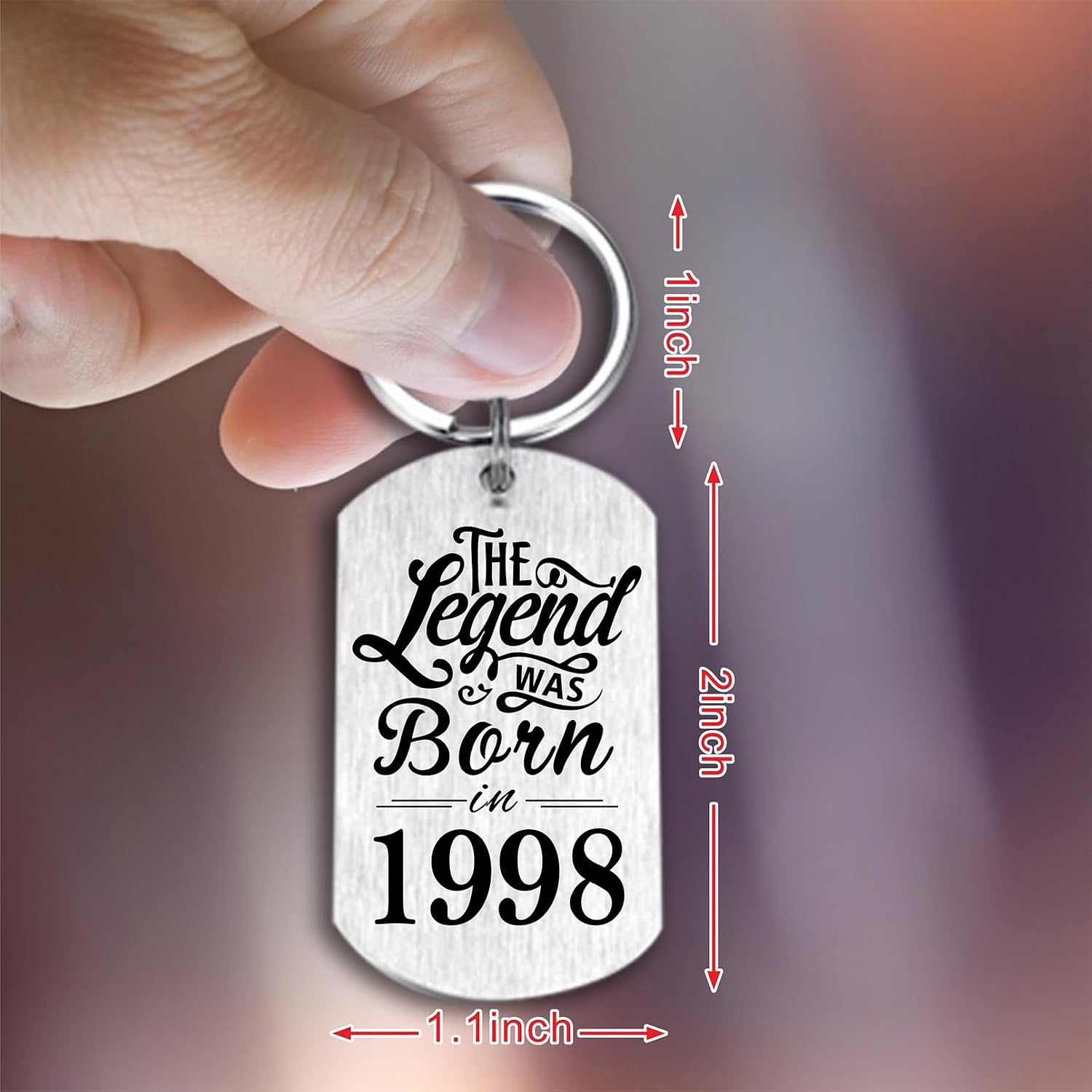 Detalle de Yobent 28th birthday keyring 28 year gift