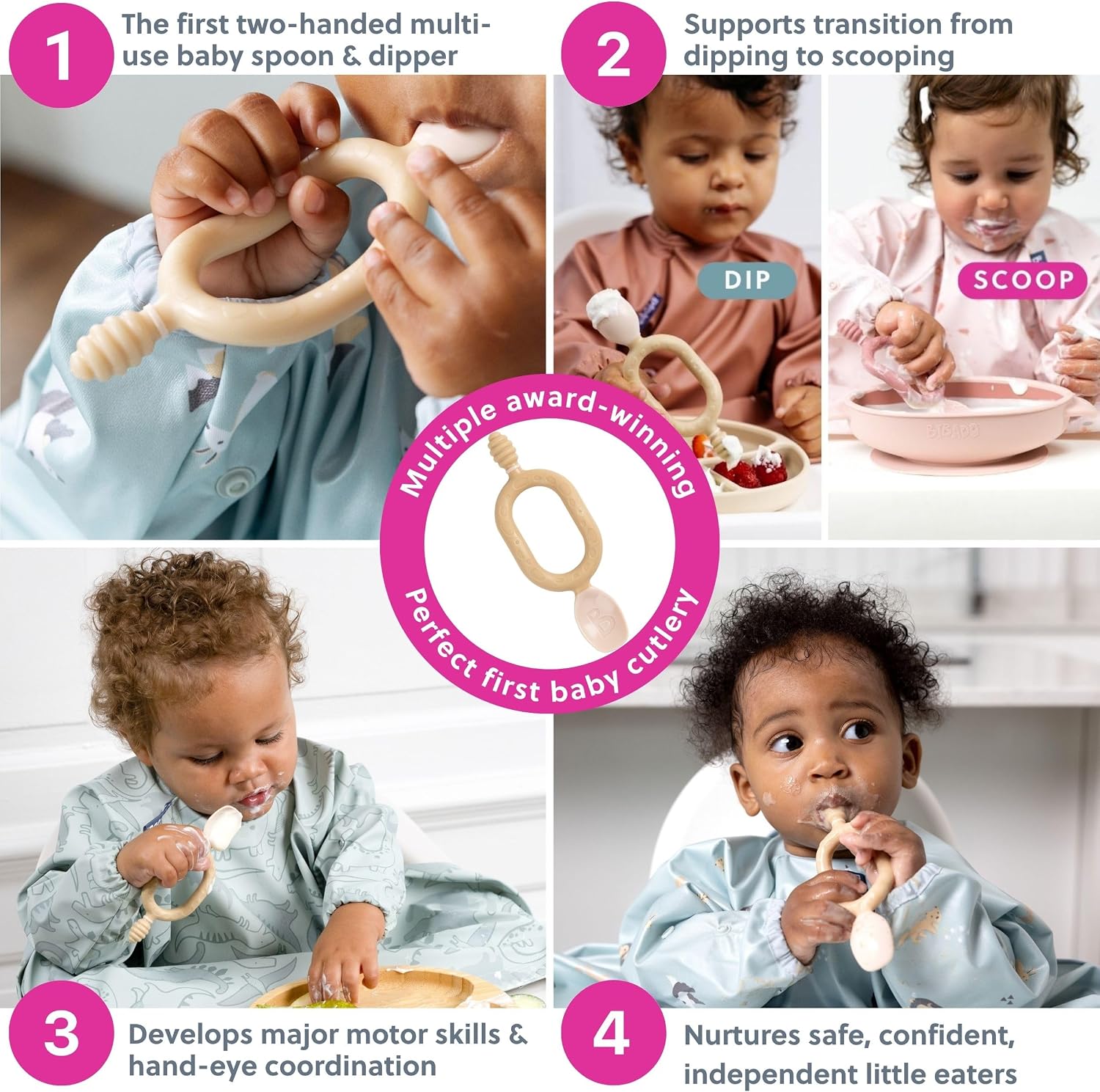 Thumbnail 2 de Bibado Dippit Baby Spoon 2-Pack