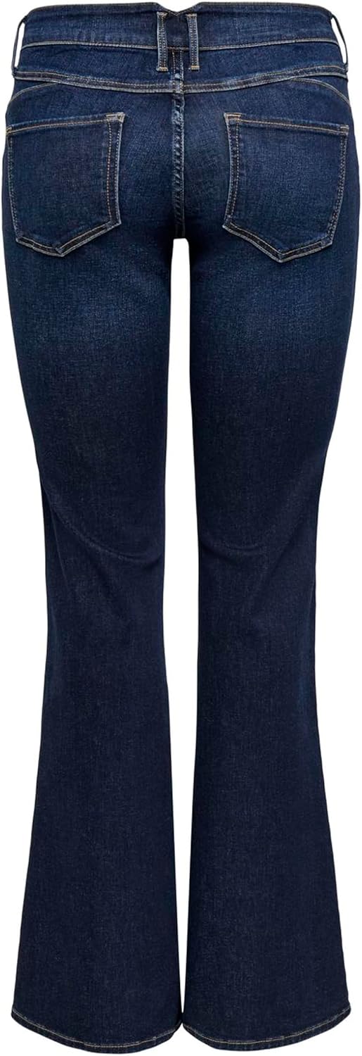 Detalle de Only Onlblush Mid Waist Flared Cut Det DNM Femme