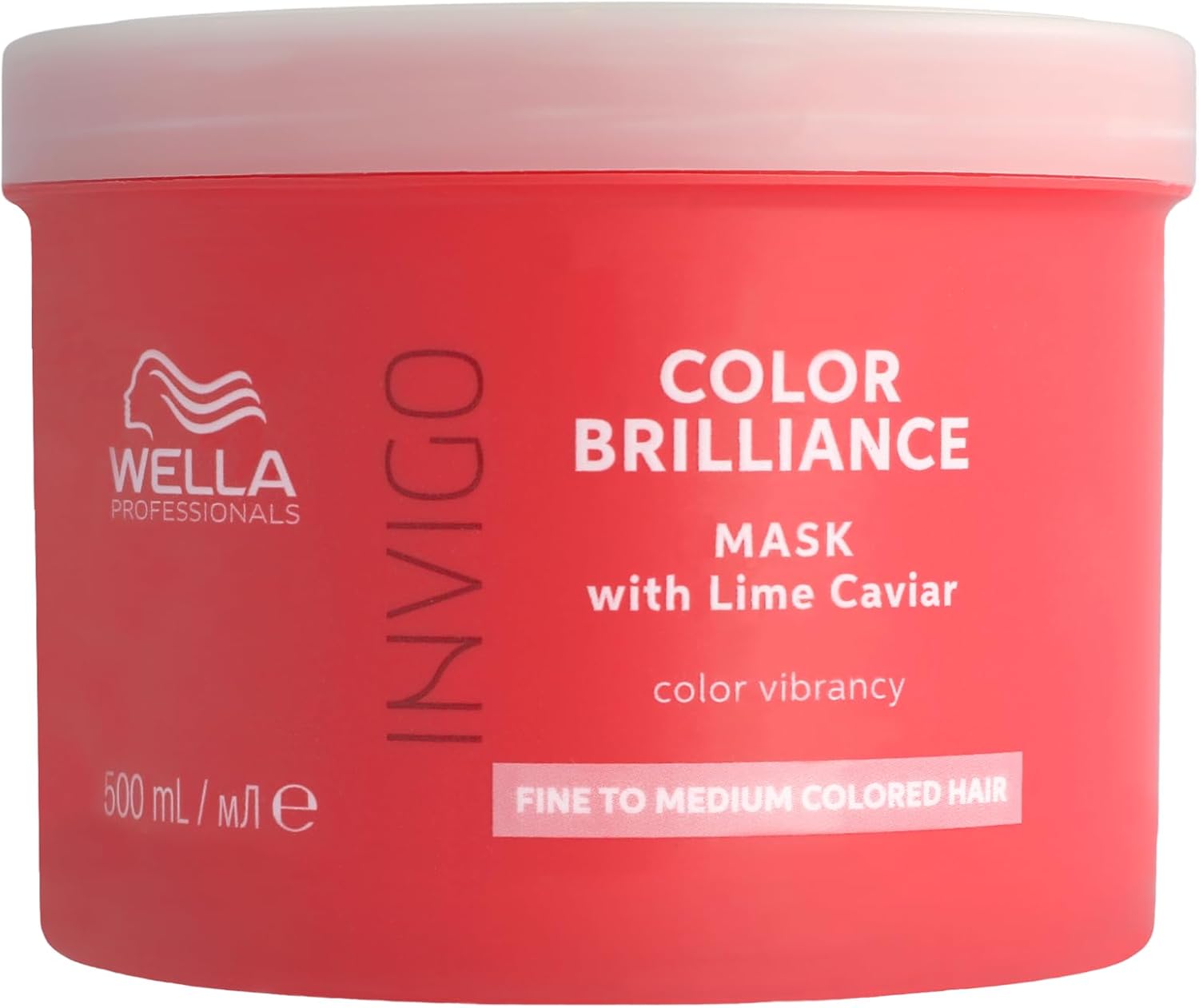 Detalle de Masque capillaire Wella Professionals Invigo Color Brilliance pour cheveux fins à normaux, 500 ml