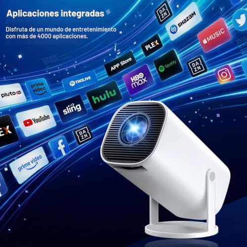 Thumbnail 2 de Proyector Portátil FEINODI: WiFi 6, Bluetooth 5.4 y Corrección 180° para imágenes 4K/1080p