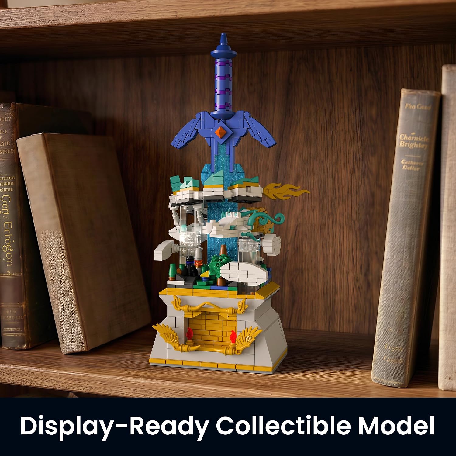 Detalle de Sillbird Fantasy Sword and Dragon Building Set, 725pcs — Glow-in-the-Dark Collectible Model