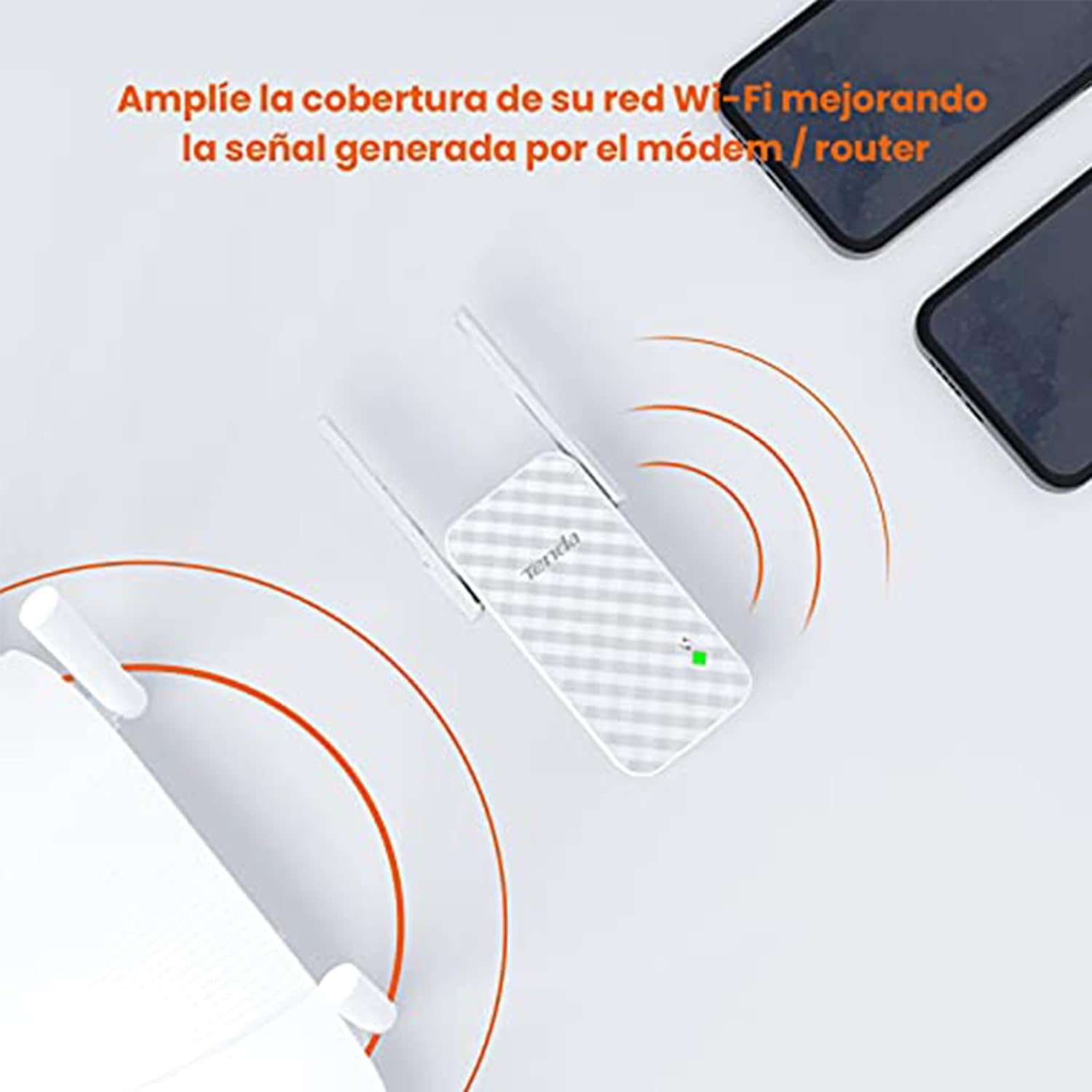 Thumbnail 3 de Tenda A9 N300 Repetidor WiFi Extensor, Cobertura 200m 📶