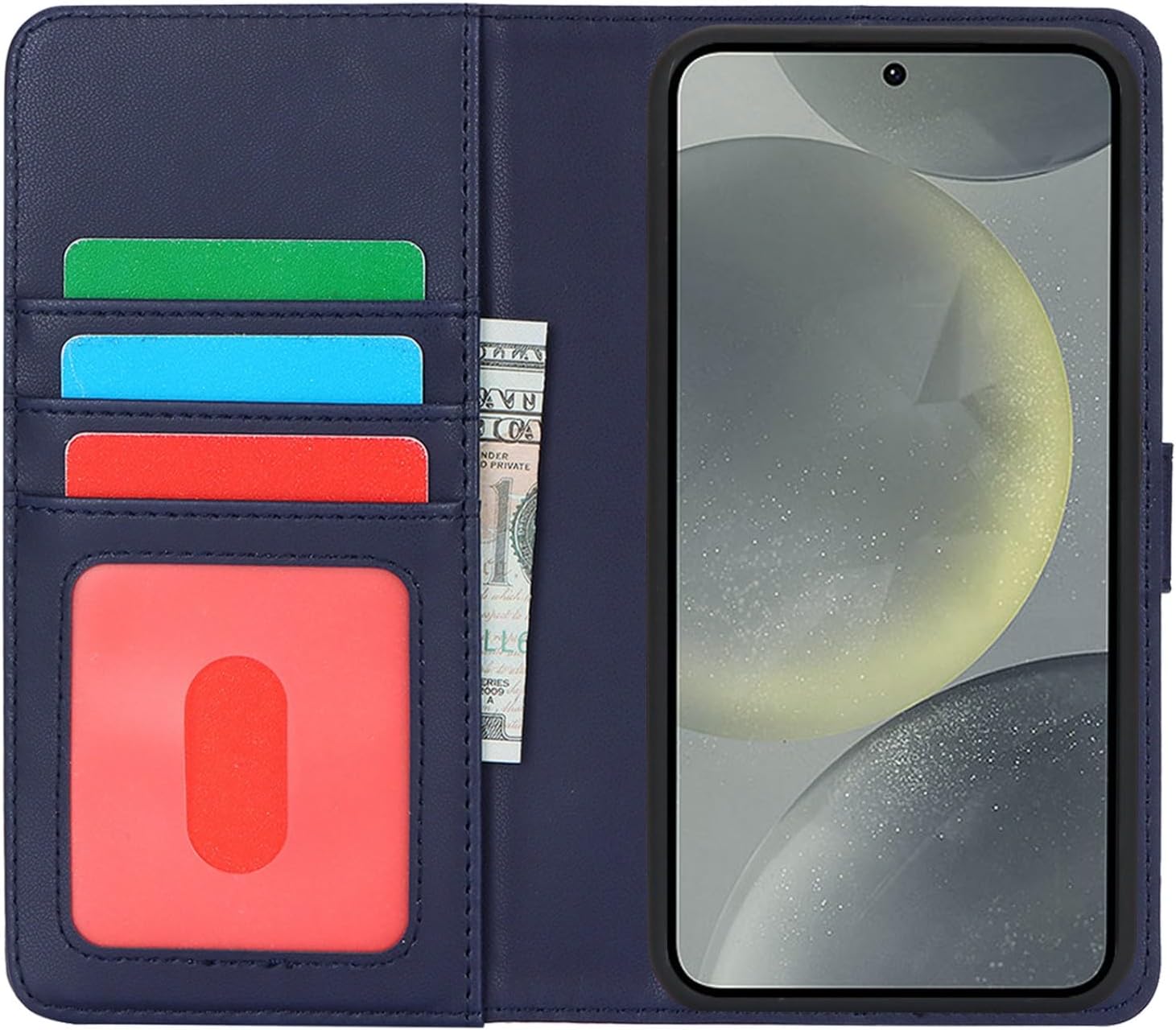 Thumbnail 3 de Zouzt Case for Samsung Galaxy S24: Detachable 2-in-1 Wallet with Magnetic Lifesaver and Kickstand
