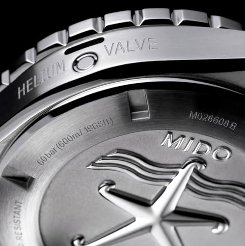 Detalle de MIDO Ocean Star 600 Chronometer – Schweizer Automatikuhr für Herren, blaues Zifferblatt, Gehäuse 43,5 mm