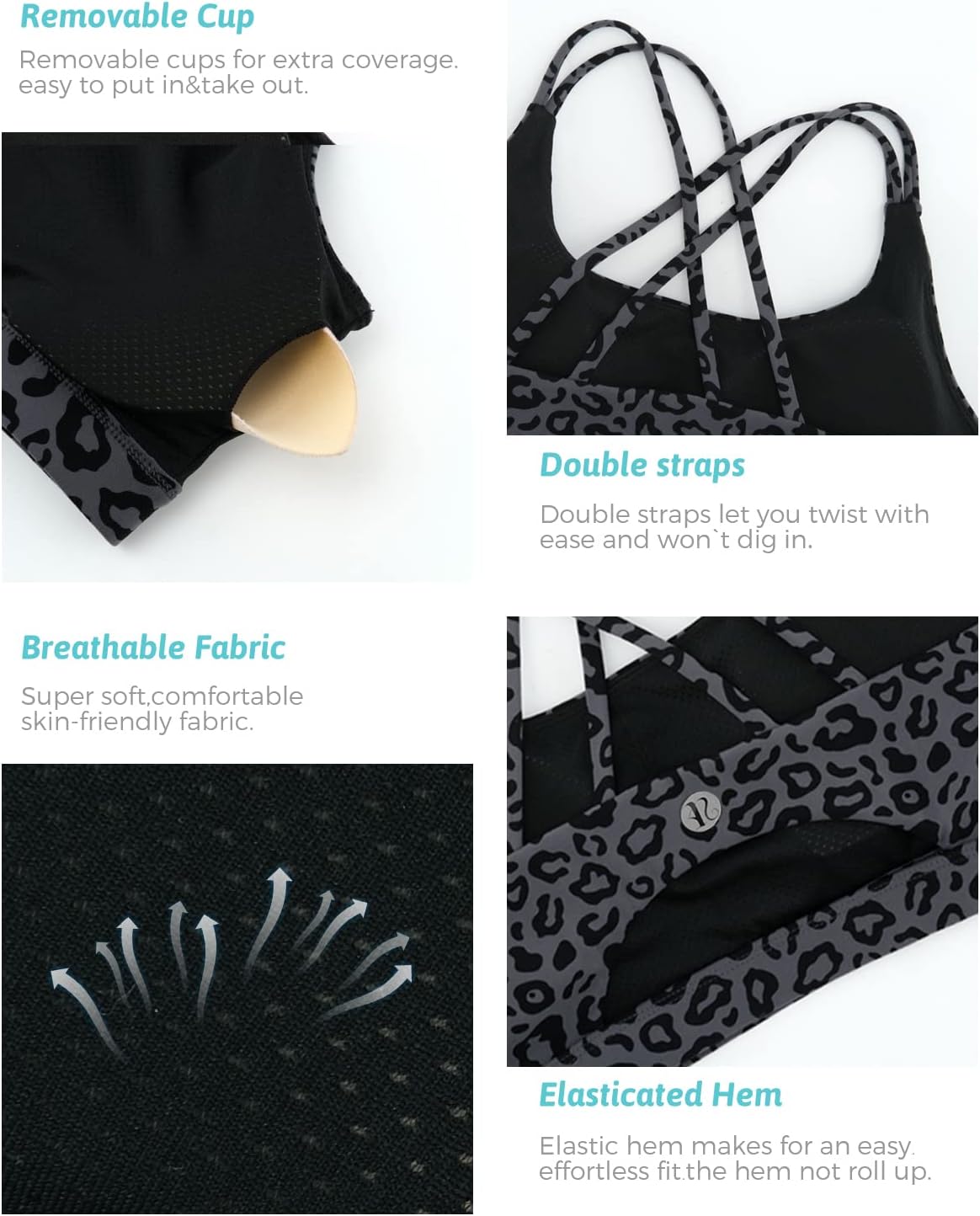Thumbnail 4 de RUNNING GIRL Padded Sports Bra Longline