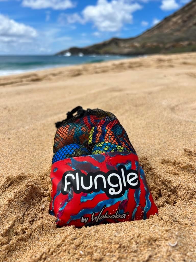 Detalle 2 de Waboba FLUNGLE Ballwurfspiel – Unisex, 2–6 Spieler, kompakt Boccia mit Schwanzziel
