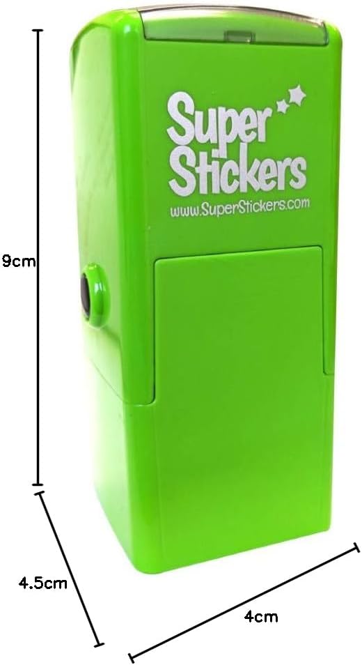 Detalle de SuperStickers Star Pre Inked Stamper - Green, 28mm