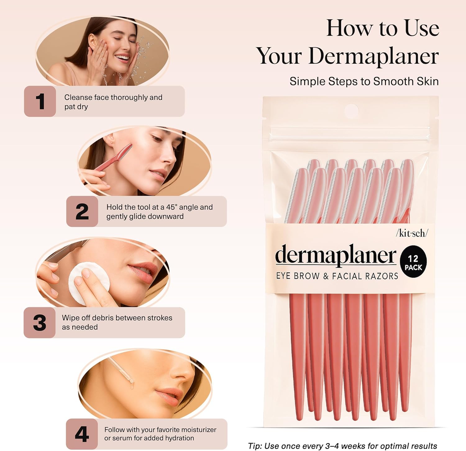Thumbnail 6 de Kitsch Dermaplaning Tool Corallo 12 pezzi