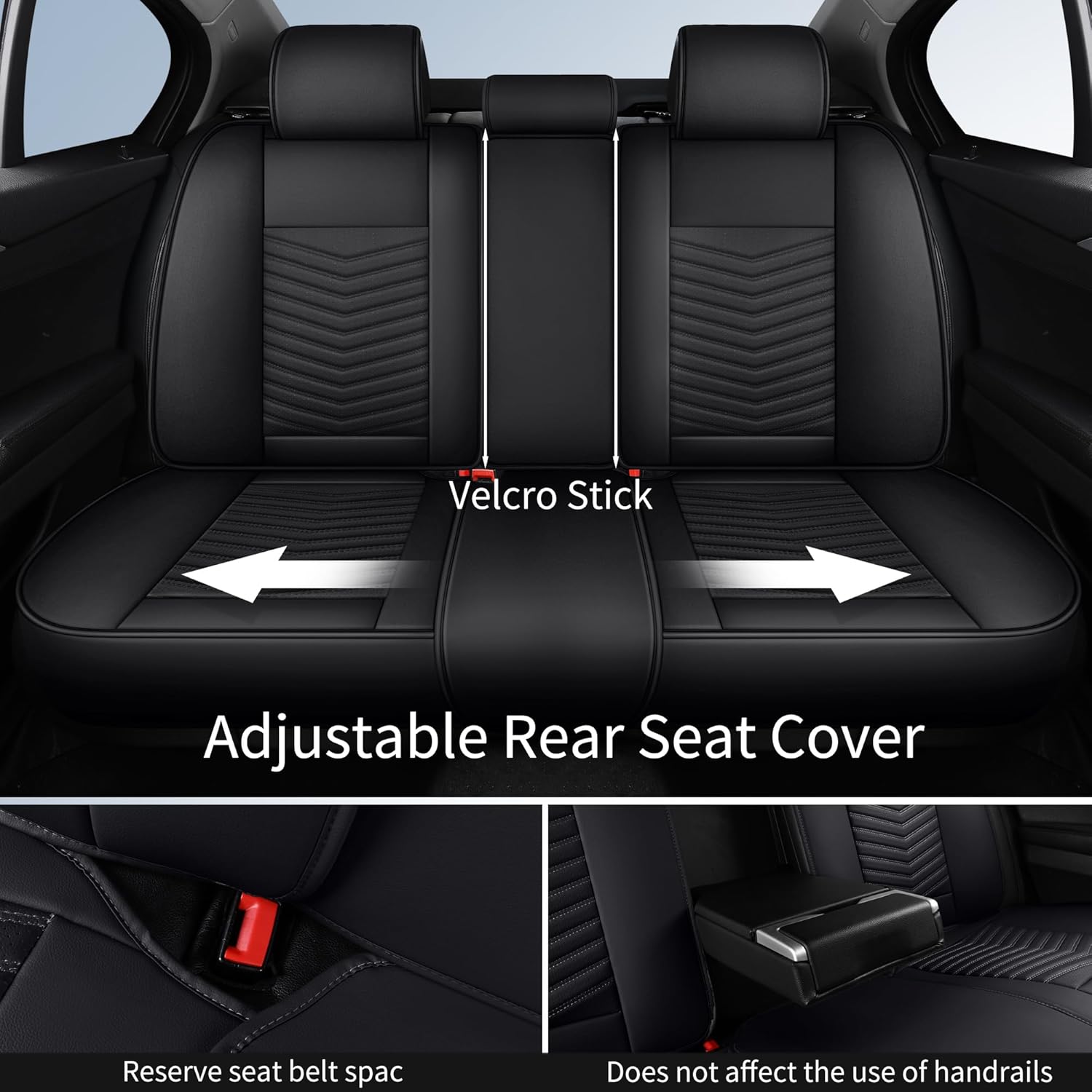 Thumbnail 6 de HChengkikz Nappa Leather Car Seat Covers Full Set