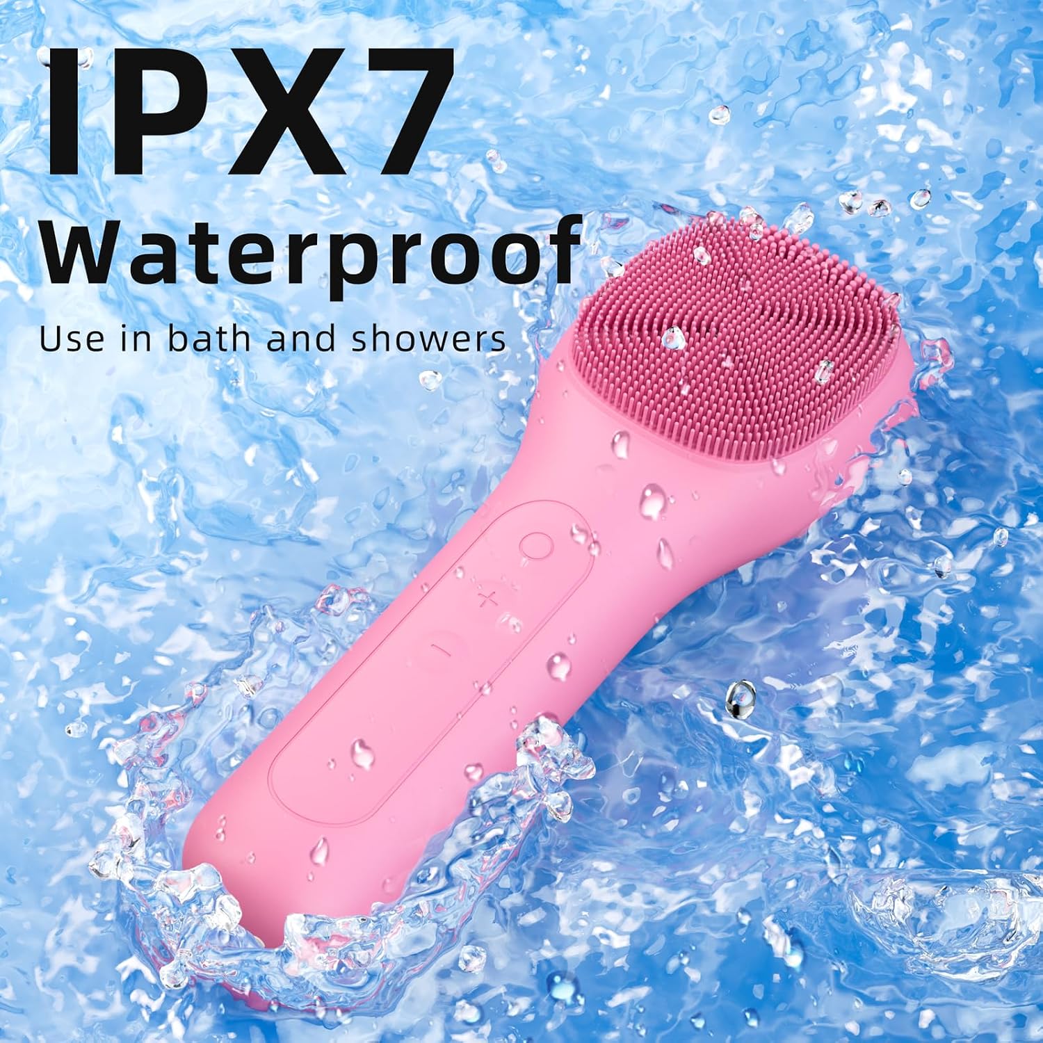 Thumbnail 6 de Facial Cleansing Brush Soft Exfoliating Face Wash Brush for Pore Deep Cleansing (Pink)