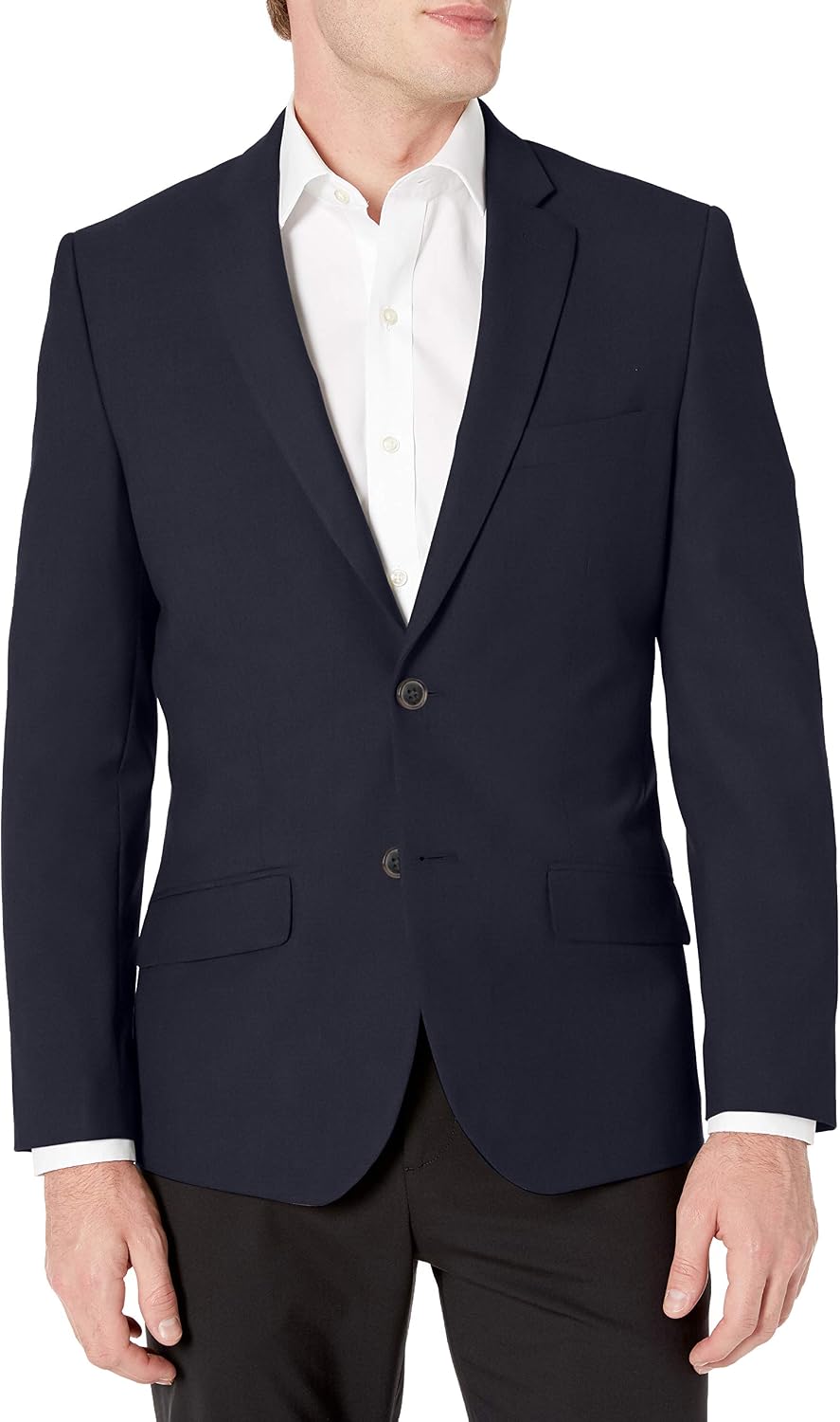 Detalle de Amazon Essentials Men's Long-Sleeve Button-Front Stretch Blazer