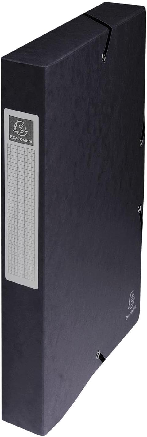 Detalle de Exacompta Exabox 50400E : 8 boîtes de classement avec élastiques pour documents A4
