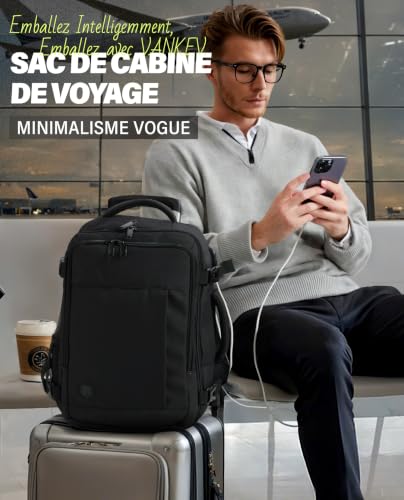 Thumbnail 1 de VANKEV Bagage Cabine 45x36x20 cm – Sac à Dos Voyage TSA Approuvé pour EasyJet