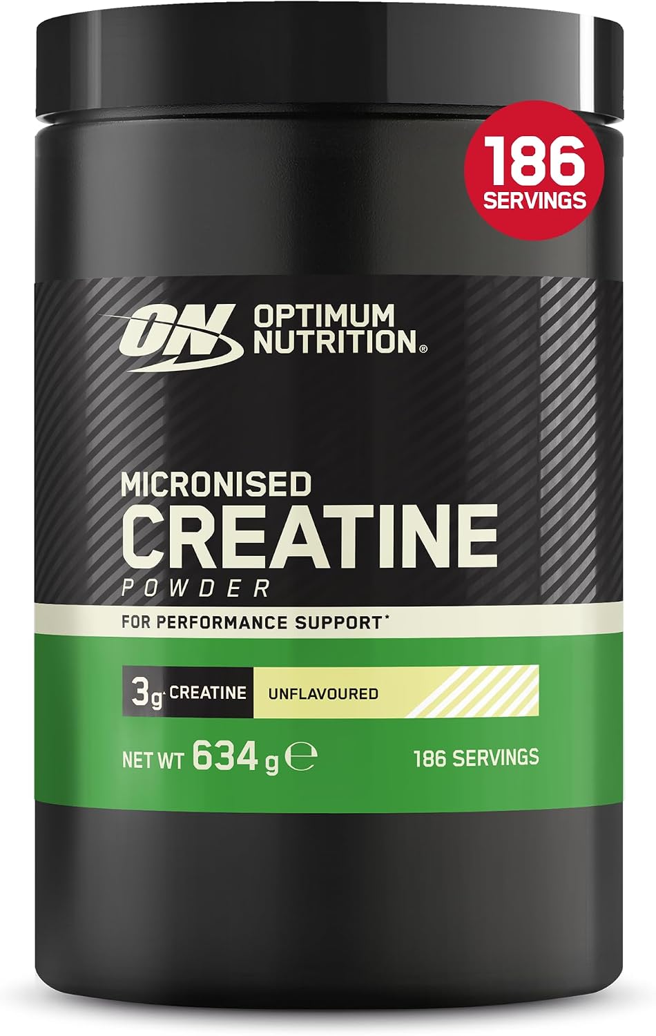 Detalle de Optimum Nutrition Mikronisiertes Kreatin Pulver, geschmacksneutral – 634 g (186 Portionen)